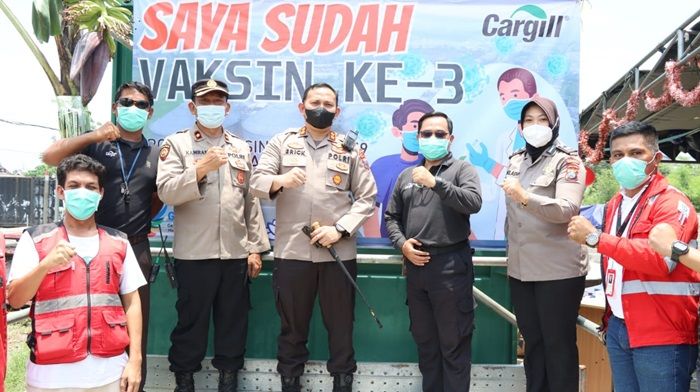 Percepatan Vaksinasi, PT Sorini Cargill Gandeng Polres Pasuruan Gelar Vaksinasi Booster