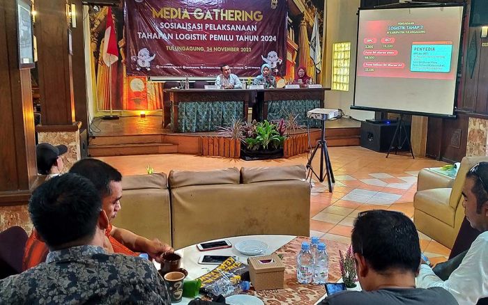 KPU Tulungagung Gelar Media Gathering Tentang Tahapan Logistik Pemilu 2024