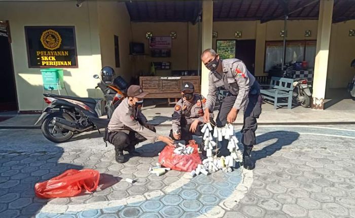 Di Blitar, 798 Petasan Siap Ledak Diamankan Polisi, 7 Orang Diamankan