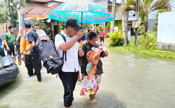 2.758 Rumah di 10 Desa Kecamatan Menganti Gresik Terendam Luapan Kali Lamong