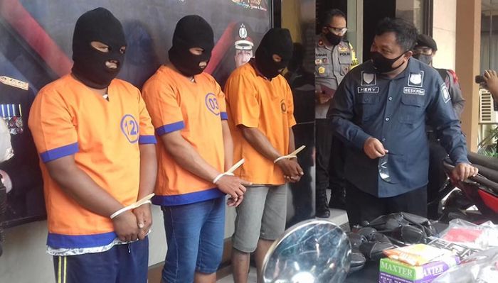 Polres Probolinggo Kota Tangkap Pelaku Curanmor dan Penadah 