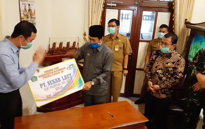 Peduli Wabah Corona, Sejumlah Perusahaan di Sidoarjo Serahkan Bantuan Lewat Pemkab