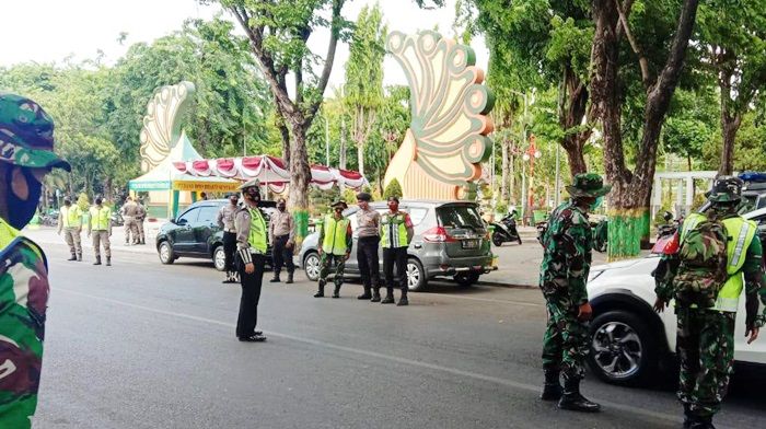 Gelar Operasi Yustisi Prokes, Tim Gabungan di Sumenep Tertibkan Para Pemakai Masker