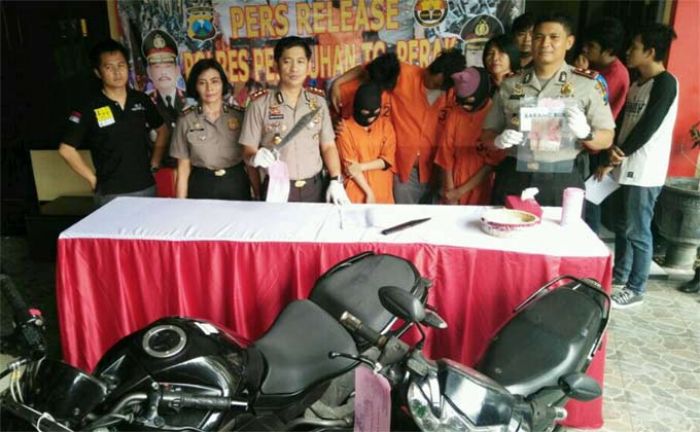 Komplotan Begal Motor Bermodus Umpankan Gadis Belia Diamankan Resmob Polres Tanjung Perak