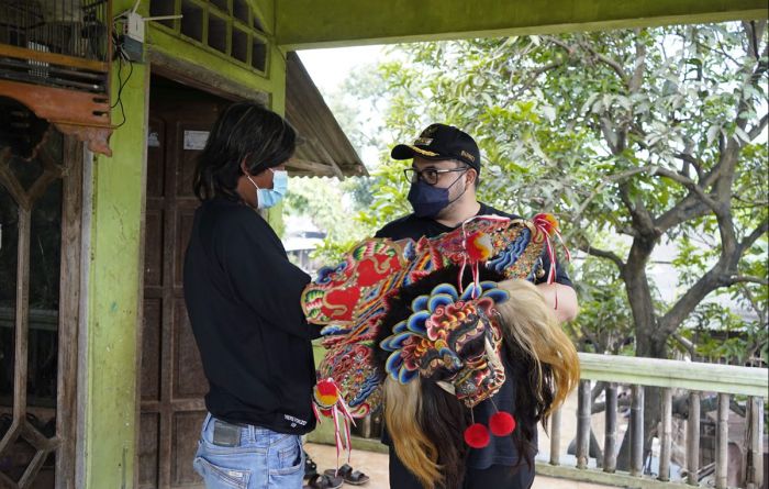 Bupati Dhito Janji Beri Panggung Abdul Tholib Main Jaranan di HUT Kabupaten Kediri