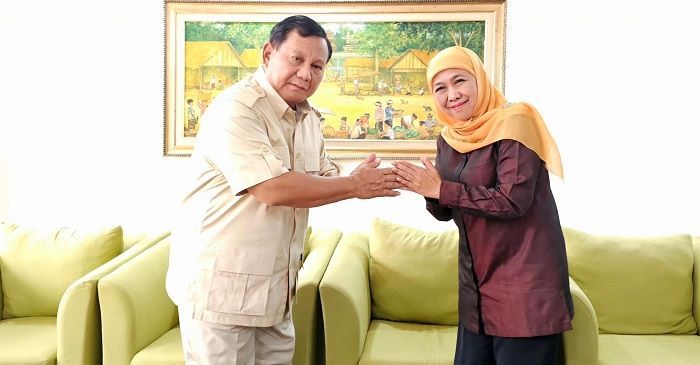 Bertemu di Halim, Khofifah Beri Ucapan Selamat, Probowo Tegaskan Janji saat Jadi Presiden