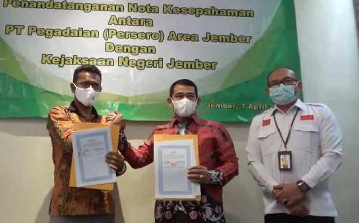 Kerja Sama dengan Pegadaian, Kejari Jember Siap untuk Supervisi Hukum