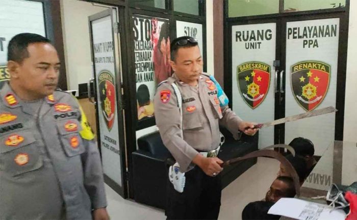 Anggota Gangster Pengeroyok Pemuda di Jombang Ditangkap