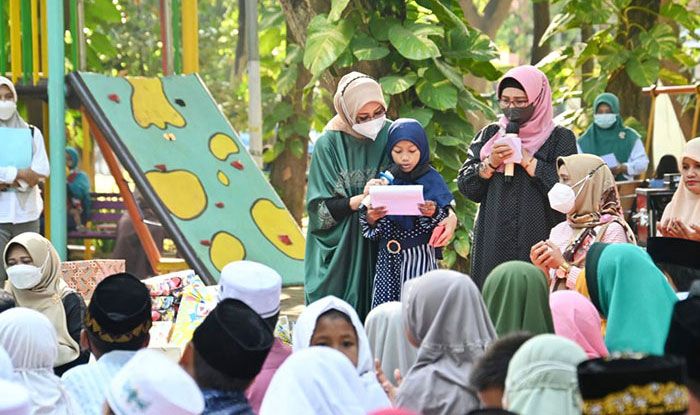 Meriahnya Berbagi Kasih Anak Yatim Bersama Ketua TP PKK Kota Pasuruan