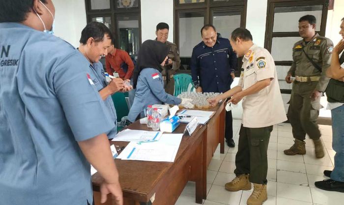 Anggota Tersandung Narkoba, Satpol PP Gresik Gandeng BNN Gelar Tes Urine