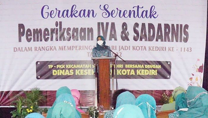 Ketua TP PKK Kota Kediri Ajak Perempuan Tak Takut Periksa IVA dan Sadanis