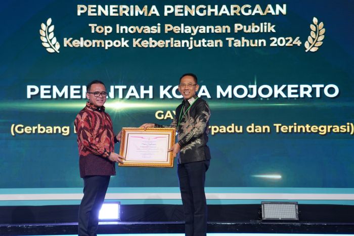 Terus Tingkatkan Pelayanan Publik, Pemkot Mojokerto Kembali Raih Apresiasi dari Kemenpan RI