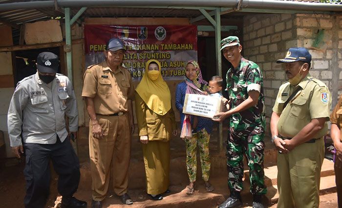 Peduli Asupan Gizi Anak, Kodim 0811/Tuban Angkat Anak Asuh Balita Stunting