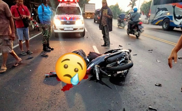 Hantam Bak Truk, Pemotor asal Nganjuk Tewas di Sidoarjo