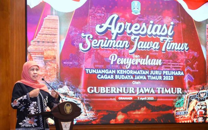 Gubernur Khofifah Apresiasi 1.000 Seniman dan 240 Juru Pelihara Cagar Budaya di Jawa Timur