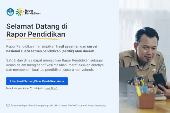 Kemendikbudristek Rilis Platform Rapor Pendidikan Versi 2.0