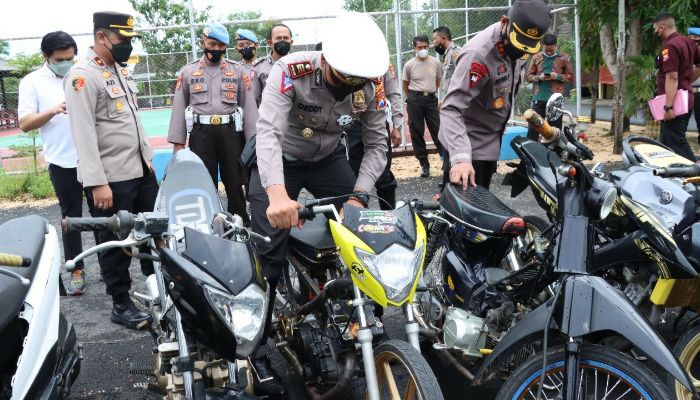 Polres Pamekasan Amankan 102 Motor Selama Operasi Zebra Semeru 2021