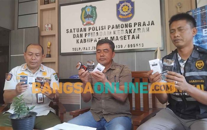 Hari Ke-2 Operasi di Magetan, Petugas Temukan 14 Bungkus Rokok Ilegal