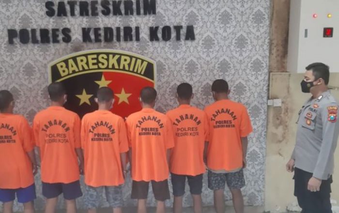 Delapan Pelaku Pengeroyokan Anggota Perguruan Silat di Kediri Dibekuk Polisi