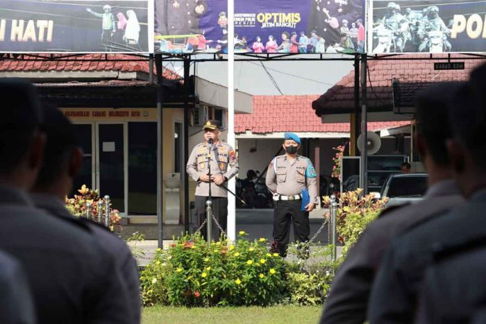 Pimpin Apel, Kapolres Mojokerto Kota Berterima Kasih soal Pengamanan Nataru yang Kondusif