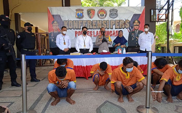 Polres Lamongan Ringkus 12 Pemuda Terlibat Aksi Kekerasan, di Antaranya Sempat Lawan Petugas