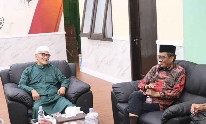 Berlebaran ke Rais Aam PBNU, Mahfud MD Minta Didoakan Istiqomah Tegakkan Hukum