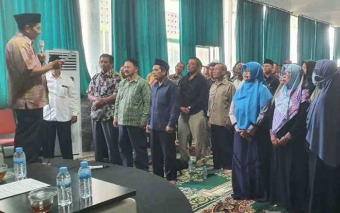 Kecewa Bupati, 500 Mantan ASN Mojokerto Ikrar Dukung Mubarok