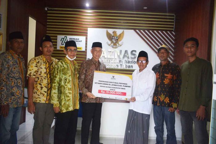 UPZ Banyu Bening Tuban, Setor Zakat ke Baznas Rp15 Juta