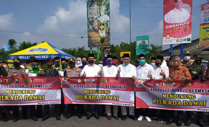 ​Deklarasi Pilbup Sidoarjo Damai, Ini Pandangan dan Harapan Para Bapaslon