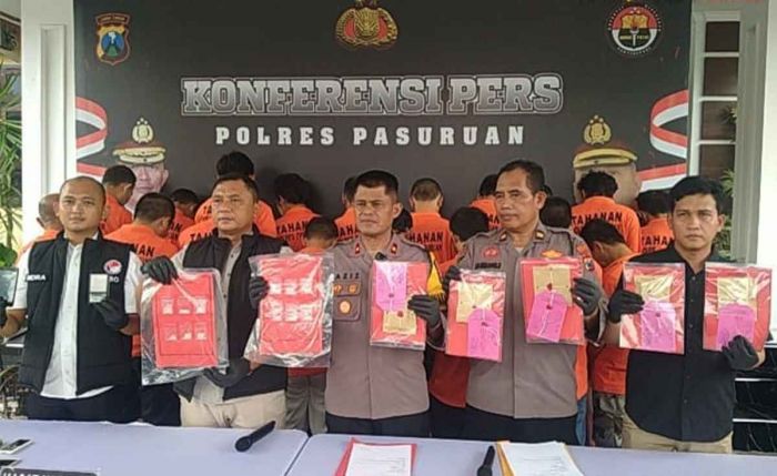 Selama Februari 2024, Polres Pasuruan Ringkus 21 Tersangka dari 2 Kasus