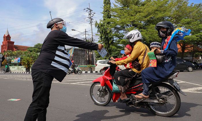 Dinkes Kota Kediri Punya Cara Unik saat Memperingati Hari Cuci Tangan Sedunia