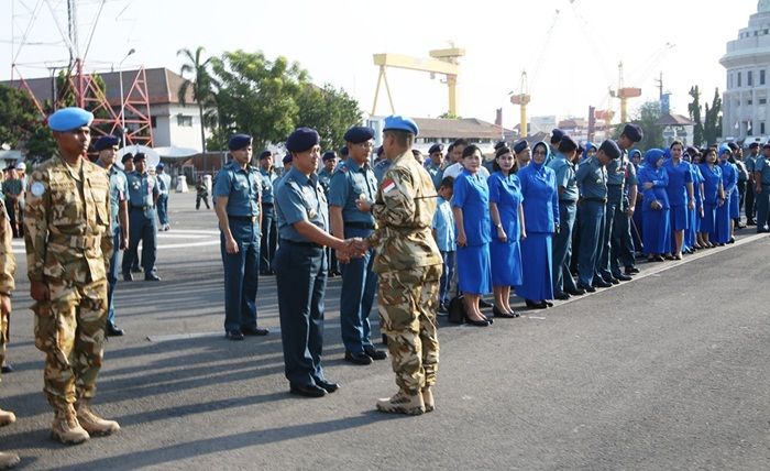 Koarmada II Lepas Satgas Maritim TNI Konga XXVIII-K/UNIFIL ke Lebanon