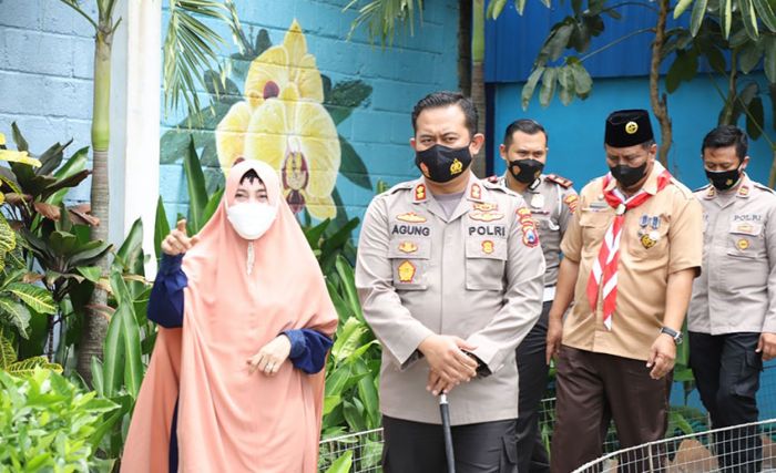 Kapolres Kediri Tinjau Penerapan Protokol Kesehatan di Wisata Kampung Dermaga