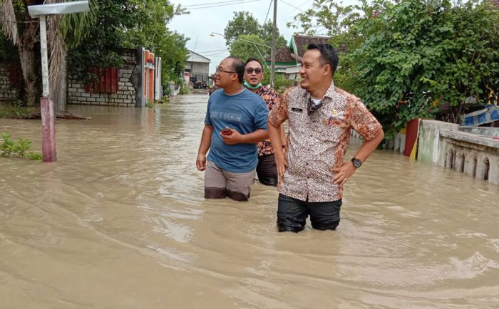 Kali Lamong Meluap, 7 Desa di Kecamatan Balongpanggang Gresik Terendam