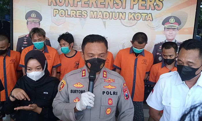 Operasi Pekat 2022, Polres Madiun Kota Tangkap 8 Pengedar Narkoba