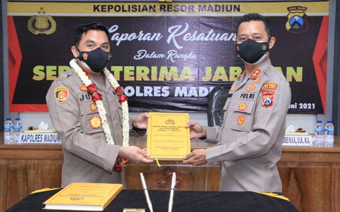 Pisah Sambut Kapolres Madiun Tanpa Tradisi Pedang Pora