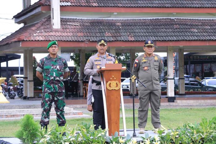 Usai Apel Operasi Lilin Semeru 2022, Kapolres Ngawi Gelar Patroli Gabungan Berskala Besar