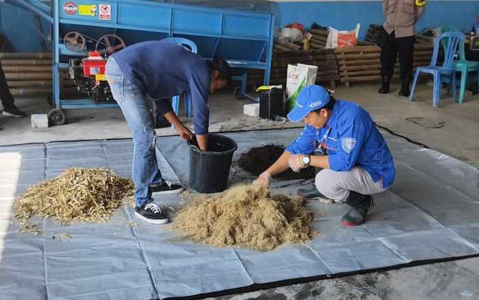 Berdayakan Warga, Pemdes Mejayan Adakan Pelatihan Pembuatan Pupuk Organik