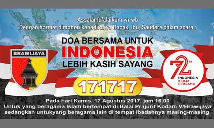 Kodam V Brawijaya akan Gelar Doa Bersama 171717