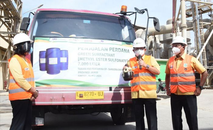 Kirim 7.000 Liter ke Jambi, Green Surfactant Petrokimia Gresik Jadi Incaran Industri Migas