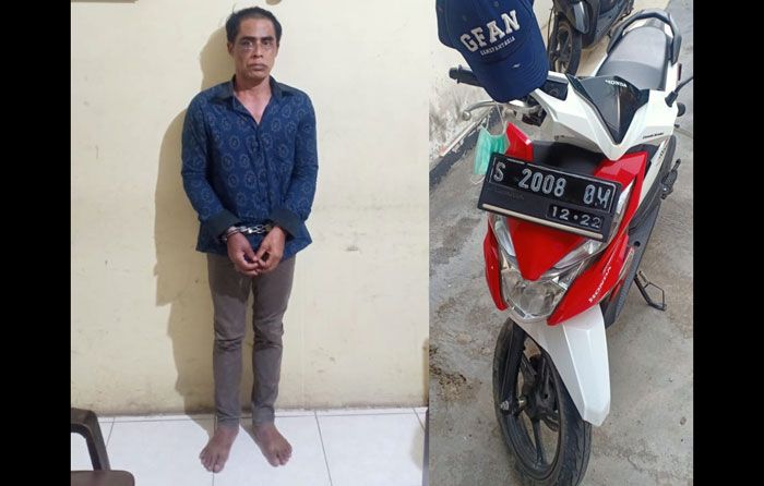 Curi Motor di Area Ponpes Lirboyo Kota Kediri, Warga Tulungagung Diamankan Polisi