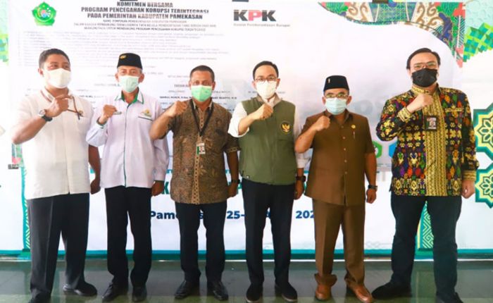 Dihadapkan KPK, Bupati Baddrut Tamam Berkomitmen Pamekasan Bebas KKN