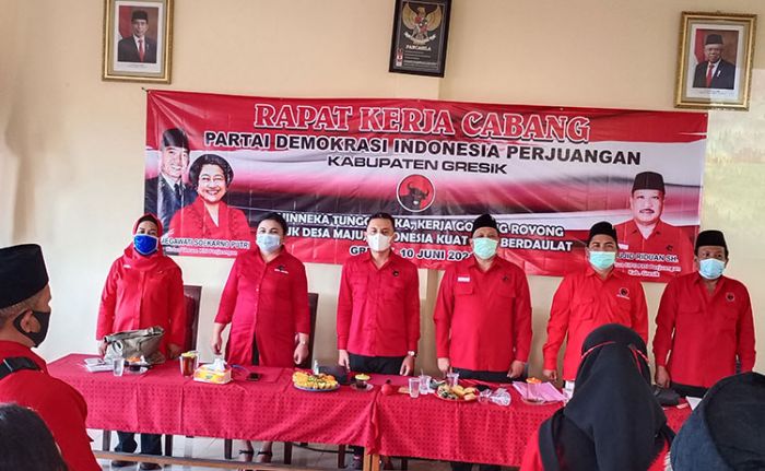 Gelar Rakercab, PDIP Gresik Optimis Menang Pemilu Nasional 3 Kali Berturut-turut