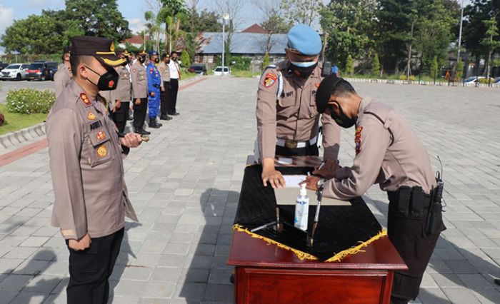 Gelar Apel Penandatanganan Komitmen, Kapolres Gresik: Jangan Main-Main dengan Narkoba