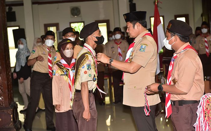 Bupati Lamongan Lantik 186 Pramuka Penegak Garuda