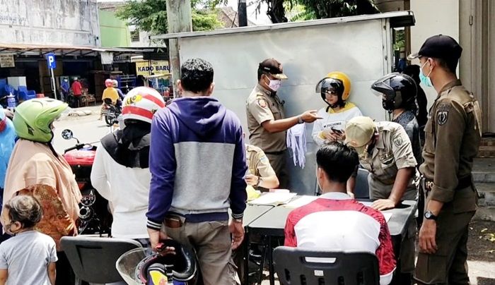 ​Operasi Yustisi Gabungan di Kediri, Ratusan Pelanggar Terjaring, Terbanyak Diberi Teguran