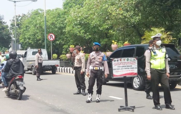 ​21 Orang Terjaring Operasi Yustisi Prokes Gabungan di Kota Kediri