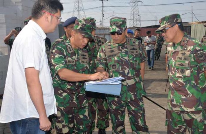 Pangarmatim Tinjau Pembangunan Fasilitas Lantamal V