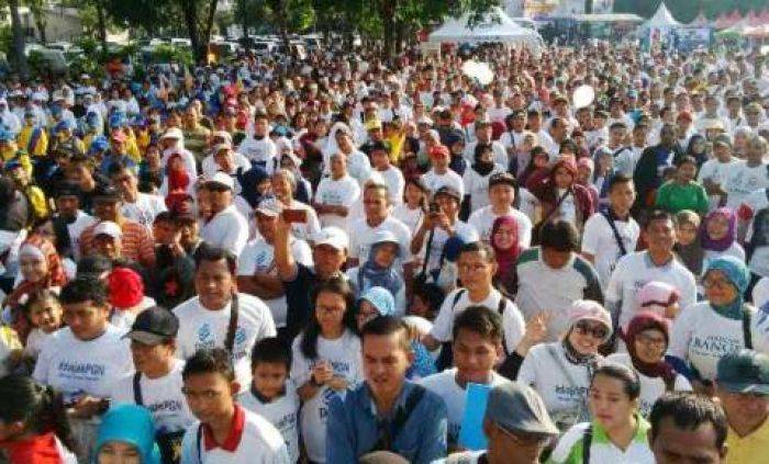 Surabaya Berjalan Bersama Menpora, 5000 Orang Padati Parkir Timur Delta Plaza