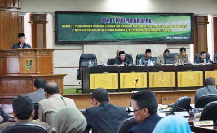 Rapat Paripurna, Pemkab Tuban Usulkan 8 Raperda